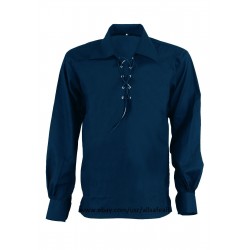 Blue Scottish Ghilie Jacobite Kilt Shirt