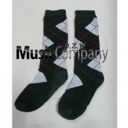 Green/White Scottish/Highland Wool Kilt Hose/Sock