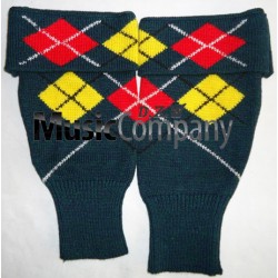 Scottish/Highland Ancient Argyle Diced Wool kilt Hose Top