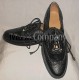 Black Ghillie Brogues Leather Upper with Leather Sole
