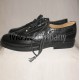 Black Ghillie Brogues Leather Upper with Leather Sole