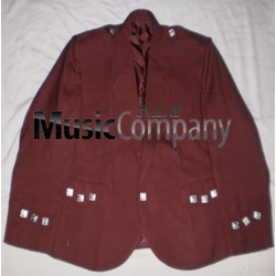 Maroon Argyle/Argyll Scottish Kilt Jacket with vest
