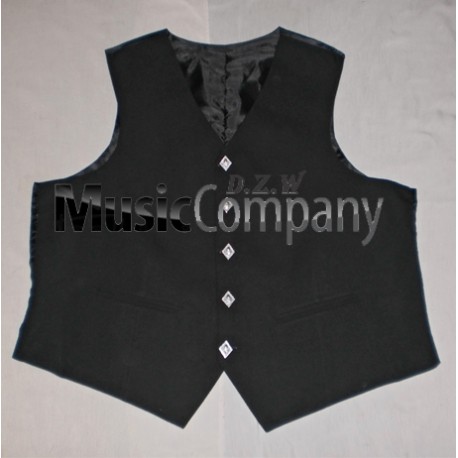 Black Argyle/Argyll Scottish Kilt Waistcoat