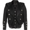 Black Prince Charlie Scottish Kilt Jacket with vest
