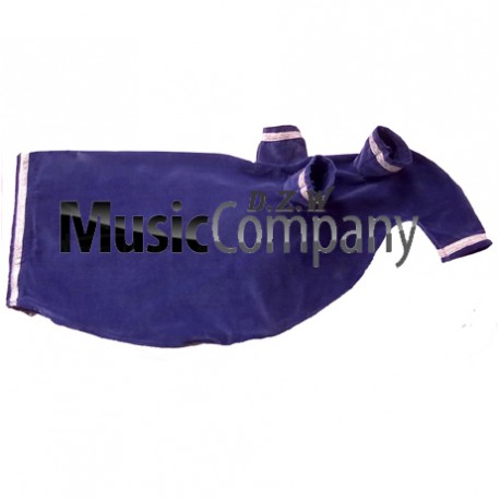 Navy Trim Navy Velvet Bagpipe Cover