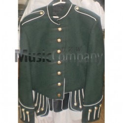 Green Military Style Doublet Tunic Jacket