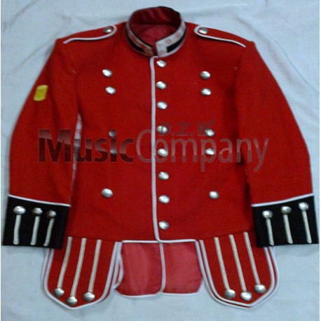 Red/Navy Blue Drummer Military Doublet Tunic Jacket