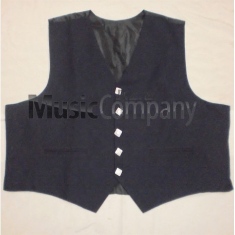 Black Regulation Doublet Kilt Waistcoat