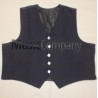 Black Regulation Doublet Kilt Waistcoat