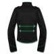 Black Green Military Marching Band Drummer Jacket