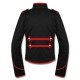 Black Red Military Marching Band Drummer Jacket