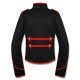 Black Red Military Marching Band Drummer Jacket