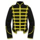 Black Yellow Military Marching Band Drummer Jacket