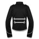 Black White Military Marching Band Drummer Jacket