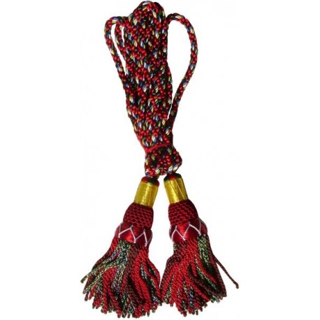 Multi Color Royal Stewart Silk Bagpipe Drone Cord