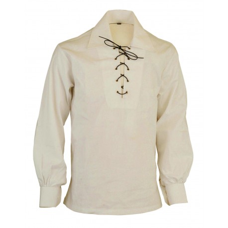 Off-White Scottish Ghilie Jacobite Kilt Shirt