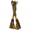 Multi Color Black & Gold Silk Bagpipe Drone Cord