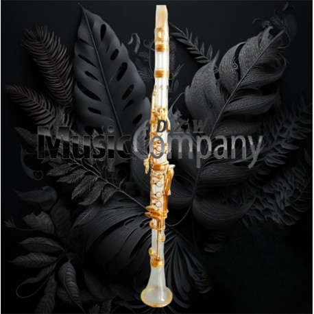 Bb Clarinet crystal body with 17 keys