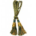 Multi Color Green & Gold Silk Bagpipe Drone Cord