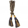 Multi Color Navy Blue & Gold Silk Bagpipe Drone Cord