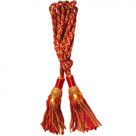 Multi Color Red & Gold Silk Bagpipe Drone Cord