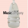 White Matt PVC Leg Apron Drummer Leg Protector
