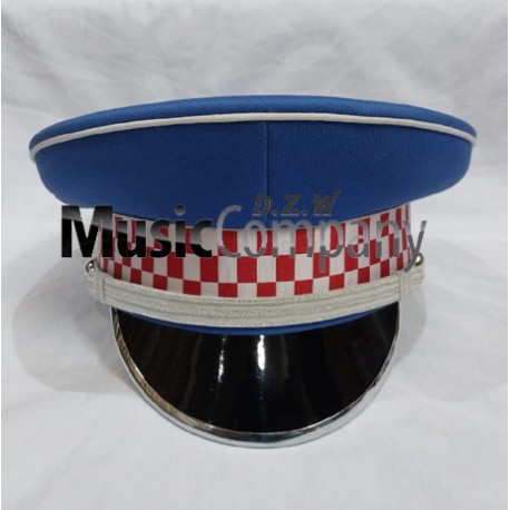 Royal Blue Marching Band Peak Hat