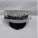 White Marching Band Peak Hat