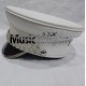 White Marching Band Peak Hat