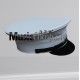 White Marching Band Peak Hat