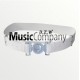 White Matt PVC Parade Belt with Tongue & Loop