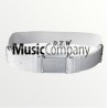 White Matt PVC Parade Belt with Chrome Buckle