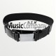 Black Gloss PVC Parade Belt with Chrome Buckle