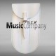 Irish D Flute Pouch White Gloss PVC