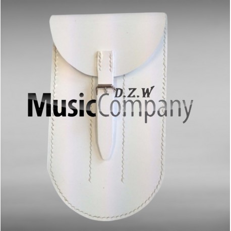 Irish D Flute Pouch White Gloss PVC