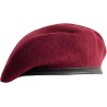 Maroon Military Berets Hat with Leather band