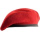 Red Military Berets Hat with Leather band