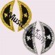 Bullion wire Hand Embroidery Doublet Shoulder Shell