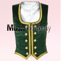 Green Velvet Highland Dance Waistcoat/Vest