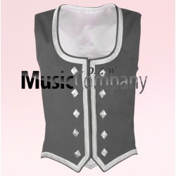 Gray Velvet Highland Dance Waistcoat/Vest
