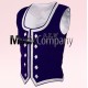 Navy Blue Velvet Highland Dance Waistcoat/Vest