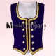 Navy Blue Velvet Highland Dance Waistcoat/Vest