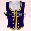 Navy Blue Velvet Highland Dance Waistcoat/Vest