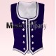 Navy Blue Velvet Highland Dance Waistcoat/Vest