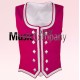 Pink Velvet Highland Dance Waistcoat/Vest