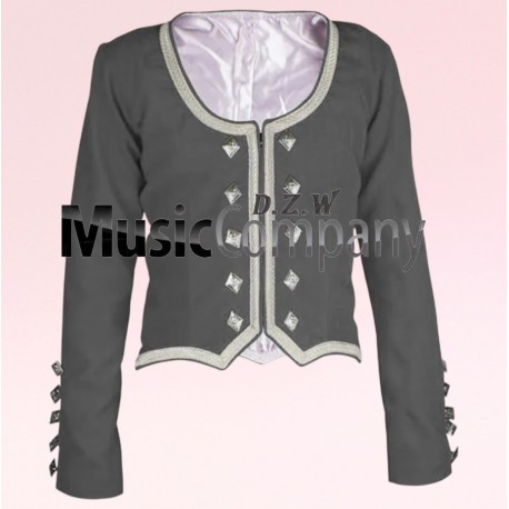 Gray Velvet Highland Dance Jacket