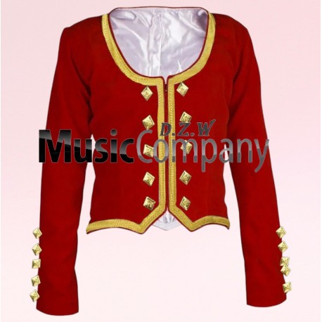 Maroon Velvet Highland Dance Jacket