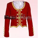 Maroon Velvet Highland Dance Jacket