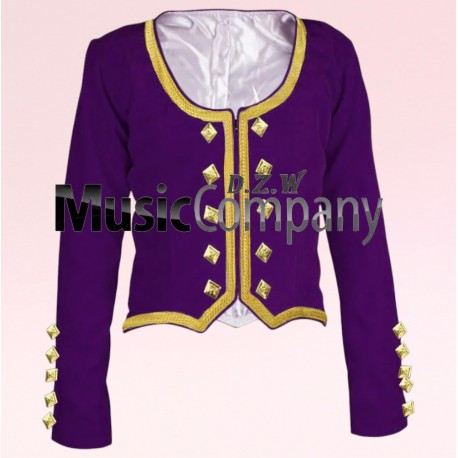 Purple Velvet Highland Dance Jacket