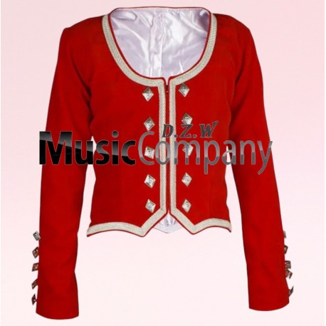 Red Velvet Highland Dance Jacket